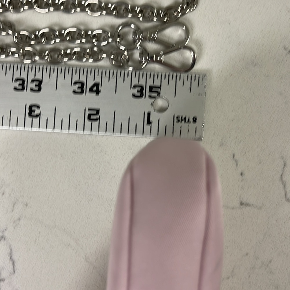 Prada 2005 Re-Edition Mini Bag Attachments for Nylon Bag with Silver Chain Pink - Picture 12 of 16